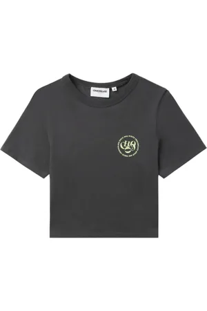 Chocoolate Cropped T-shirt med logotryk