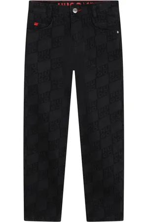HUGO BOSS Jeans med monogramtryk