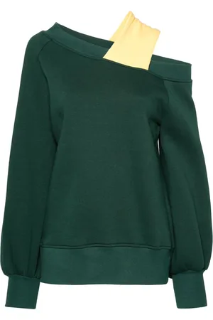 Ioana Ciolacu Nutmeg sweatshirt med off-shoulder-snit