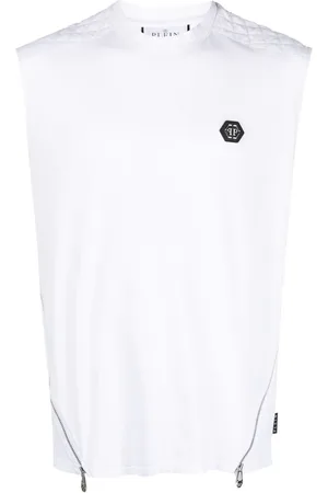 Philipp Plein ærmeløs T-shirt med logomærke