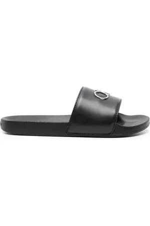 Calvin Klein Sandaler med logoplade og åben tå