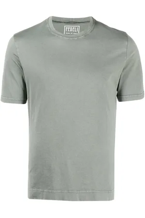 FEDELI Ensfarvet T-shirt