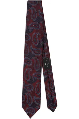 Etro Silkeslips i paisley-jacquard