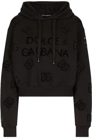 Dolce & Gabbana Hættetrøje i bomuldsblanding med logo-detalje