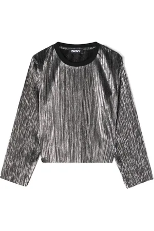 DKNY T-shirt med plisseringer