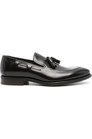 HENDERSON BARACCO Loafers i læder med kvastdetalje