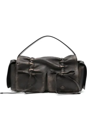 Acne Studios Multipocket tote i læder