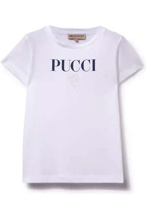PUCCI Junior T-shirt med logotryk