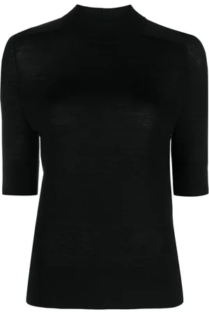 Calvin Klein Strikket top med ribbet krave