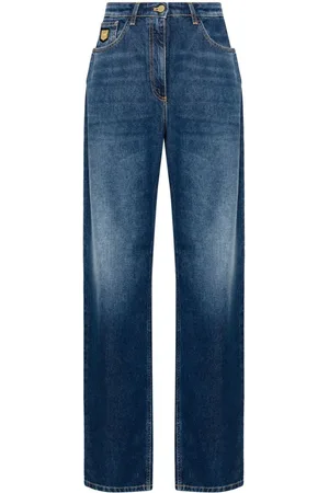 Elisabetta Franchi Boyfriend-jeans med logoplade