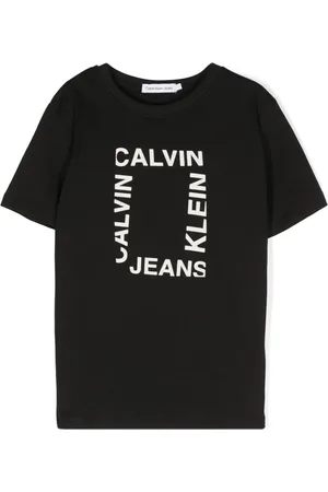 Calvin Klein T-shirt med flock-logo