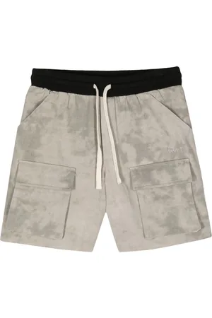 MOUTY Shorts med snoretræk og batiktryk