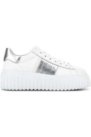 Hogan H-Stripes sneakers i læder med snøre