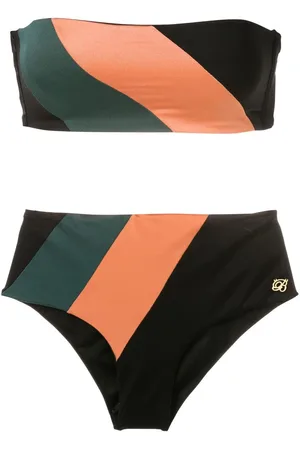 Brigitte Bikini med skrå striber