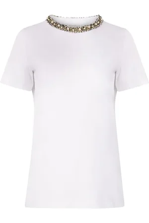 Nina Ricci T-shirt med perledetalje