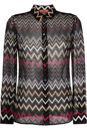 Missoni Langærmet skjorte med zigzag-mønster