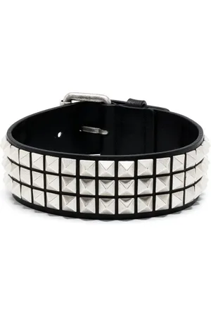 Moschino Rockstud-udsmykket choker-halskæde i læder