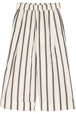 TOOGOOD Stribede cropped bukser i bomuld