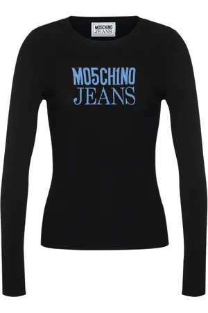 Moschino Ribbet top med logotryk