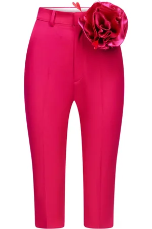 AREA Skræddersyede shorts med blomsterapplikation
