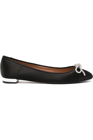 Aquazzura Parisina ballerinaer med satin-finish