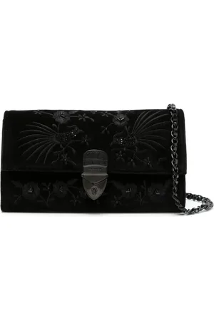 ASPINAL OF LONDON Mayfair clutch med blomsterbroderi