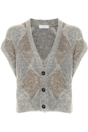 Brunello Cucinelli Pailletudsmykket cardigan