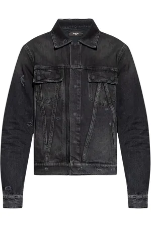 AMIRI Denimjakke med slitageeffekt