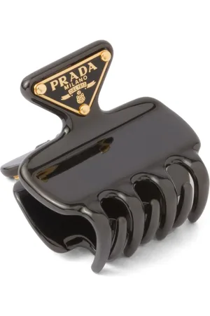 Prada Hårsklo med trekantet logo