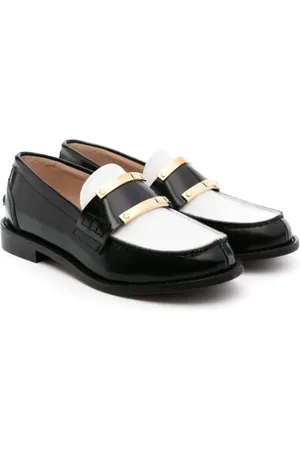 Nº21 Læderloafers med colourblocking