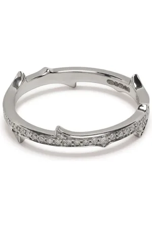 STEPHEN WEBSTER Thorn Stem ring i 18 karat hvidguld med diamant