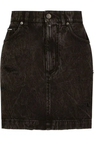 Dolce & Gabbana Kort højtaljet denimnederdel