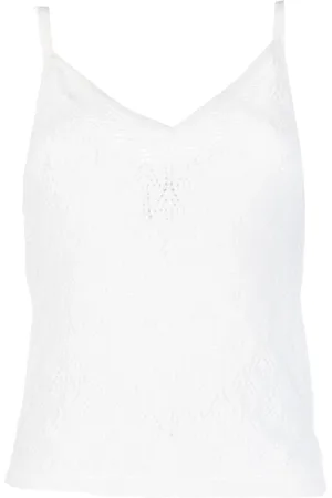 Barrie Kashmirtop med spaghetti-stropper