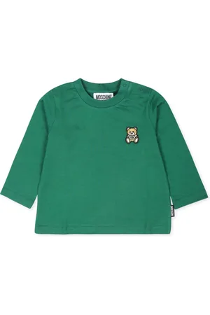 Moschino Langærmet T-shirt med broderet logo
