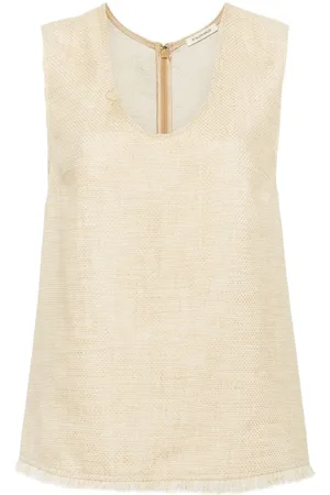 By Malene Birger Debbia tanktop med frynser