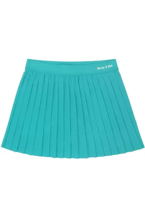 Sporty & Rich Plisseret tennis-nederdel med logotryk