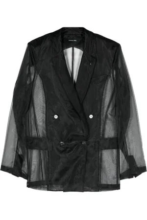 Patrizia Pepe Dobbeltradet gennemsigtig blazer