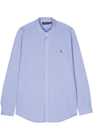 Ralph Lauren Sildebensmønstret bomuldsskjorte