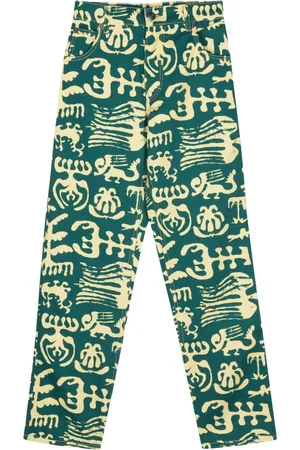 Charles Jeffrey Loverboy Art jeans med logomærke