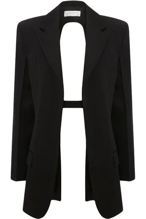 Victoria Beckham Enkeltradet blazer med åben ryg