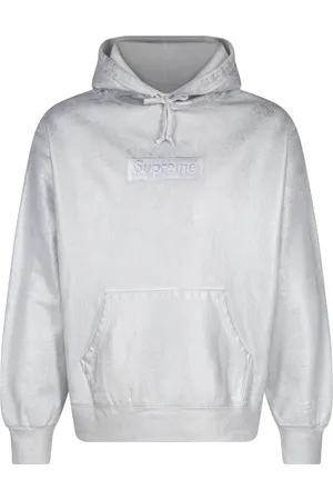 Supreme X MM6 Maison Margiela hættetrøje med folie-box-logo