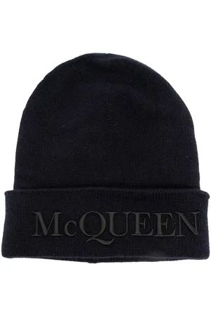 Alexander McQueen Hue i kashmir med logotryk