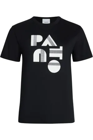 Patou T-shirt med Art Deco-logo