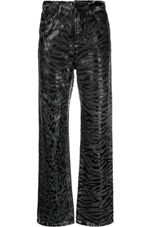Karl Lagerfeld Jeans med dyretryk og lige ben