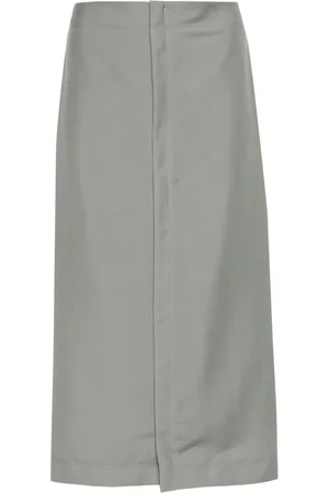 Fendi Midi-nederdel med logo-broderi