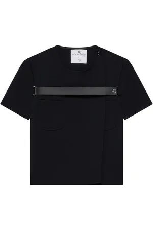 Courrèges T-shirt med strop-detalje