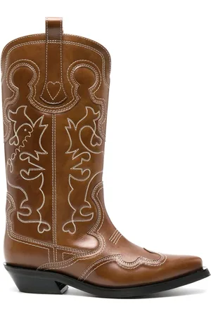 Ganni Mellemhøje 50mm cowboystøvler