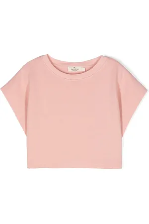 Le pandorine Cropped T-shirt med tekstureret finish