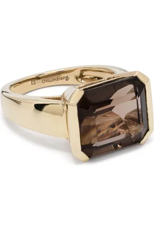 Otiumberg Domino forlovelsesring i 9 karat guld med kvarts