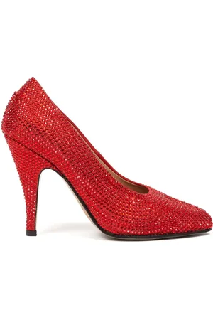 Maison Margiela Tabi 110mm pumps med rhinstenudsmykning
